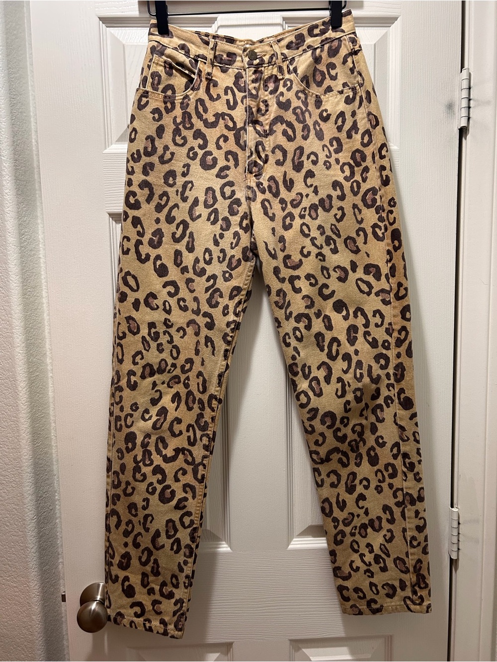 ❓🐆90s Vintage Label Guess Leopard-Animal Print High Rise Denim Jeans 🐆❓